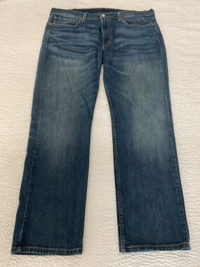 Levi's 514 Stretch Denim Straight Leg Jeans Dark Blue